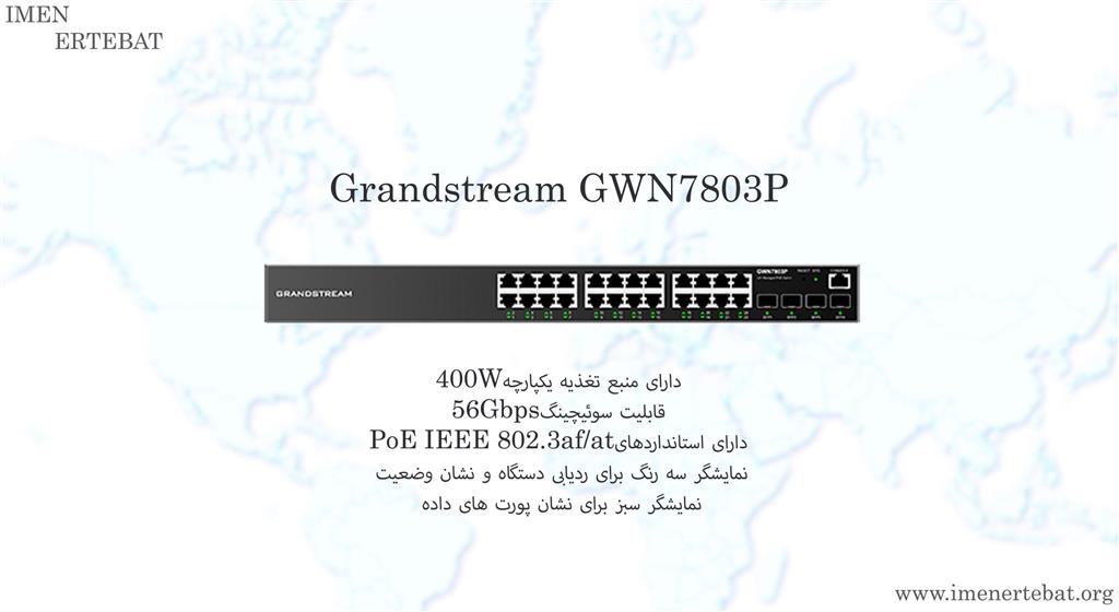 سوئیچ شبکه گرنداستریم GWN7803P